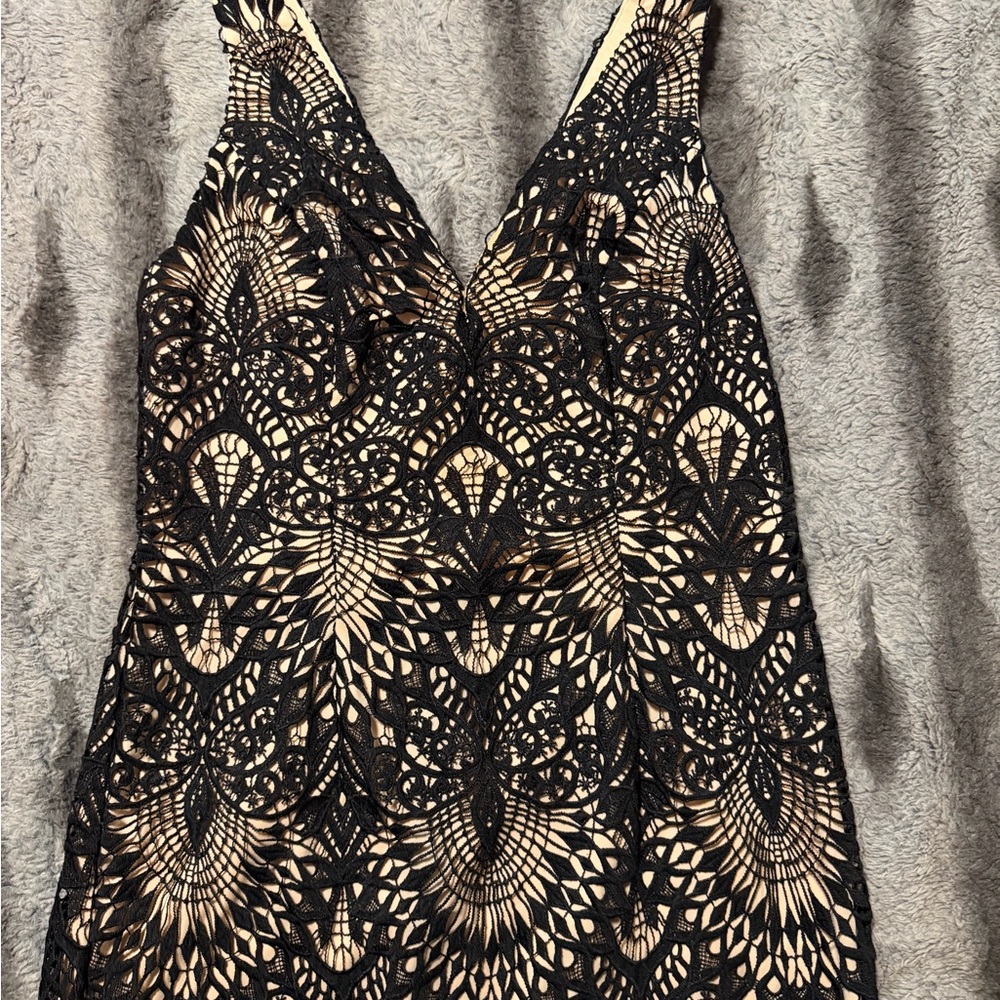 Elegant Black Lace Dress